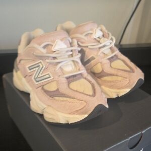 New Balance Kids' Blush and Beige Sneakers